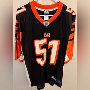 Odell Thurman Cincinnati Bengals Reebok NFL football jersey, large